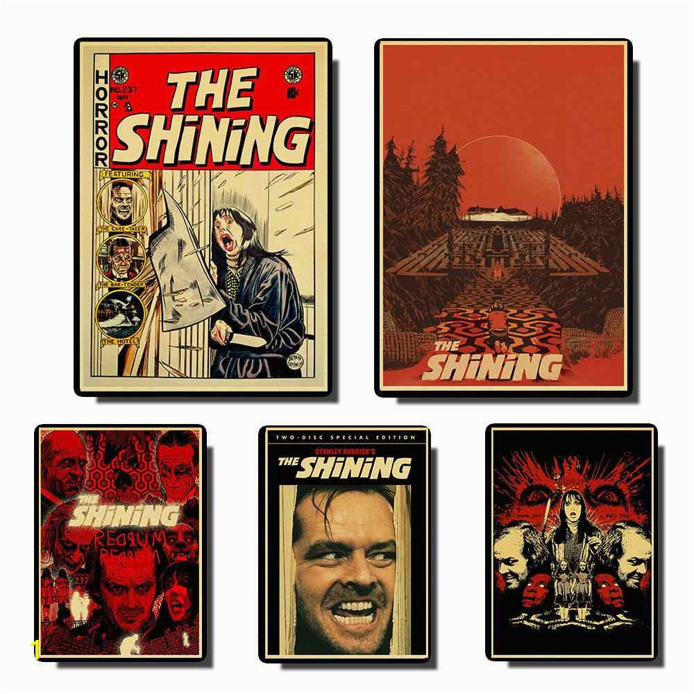 Horror Movie Wall Murals Horror Movie the Shining Vintage Posters Retro Poster Prints