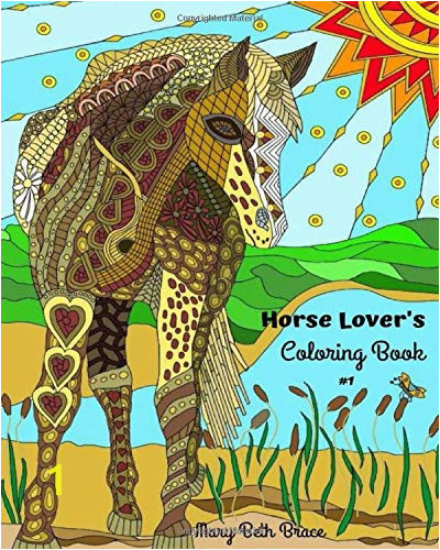 Horse Racing Coloring Pages Horse Lover S Coloring Book 1 Volume 1 Mary Beth Brace