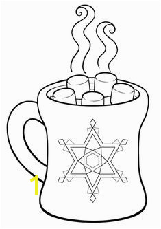 Hot Cocoa Coloring Page 7 Best Hot Chocolate Drawing Images