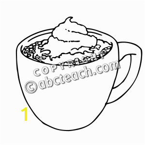 Hot Cocoa Coloring Page Hot Free Clipart 97
