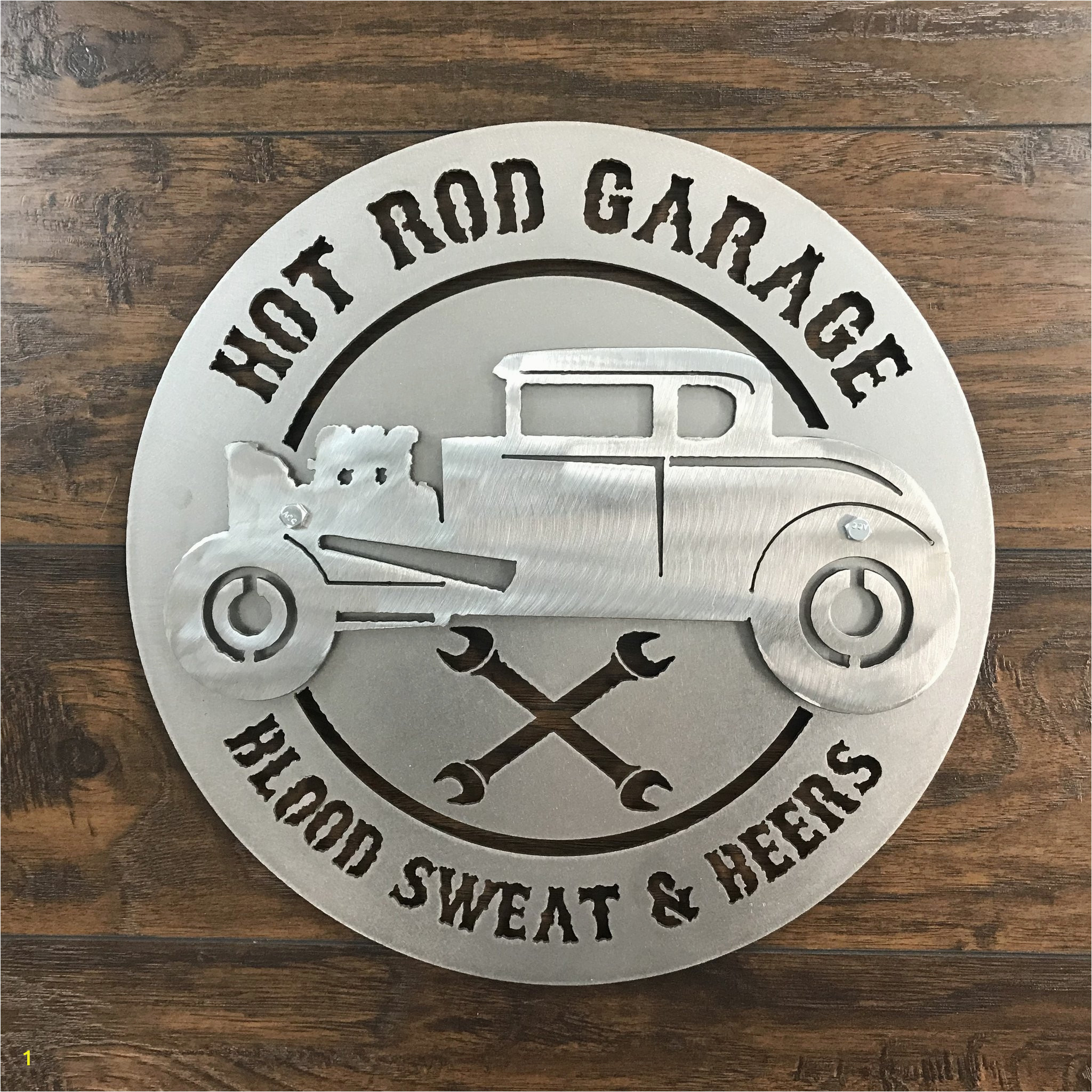 Hot Rod Garage Wall Murals 3d Hot Rod Garage Metal Wall Art Sign – Zug Monster