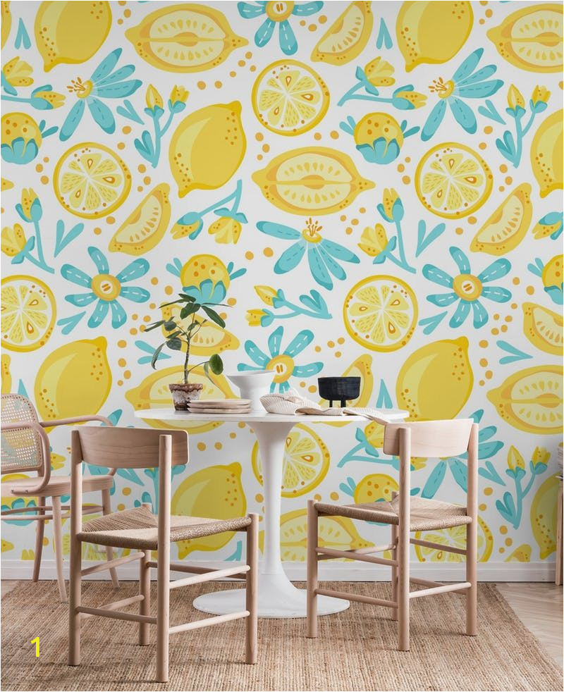 How Much is A Wall Mural Lemon Pattern White Wall Mural Wallpaper Patterns