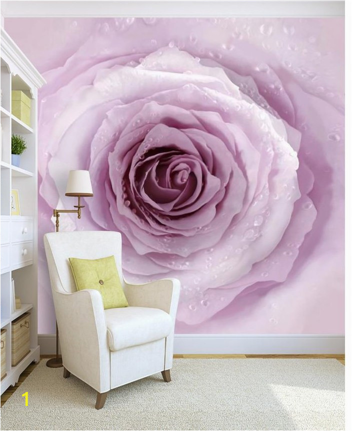 How to Install 3d Wall Mural á3d Wall Murals Wallpaper Simple Purple Pink Rose