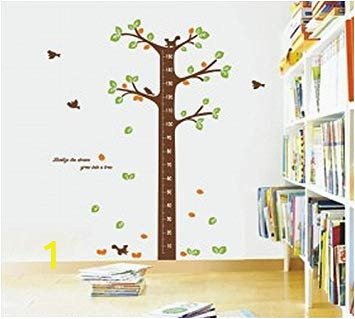 How to Make A Tree Wall Mural Tree Growth Chart Wall Decal Zobi Karikaturize