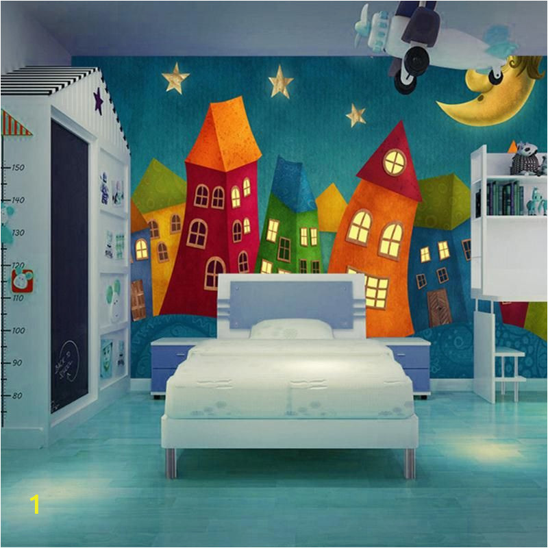 How to Make Your Own Wall Mural Custom Mural Wallpaper for Kid S Room Cartoon Castle