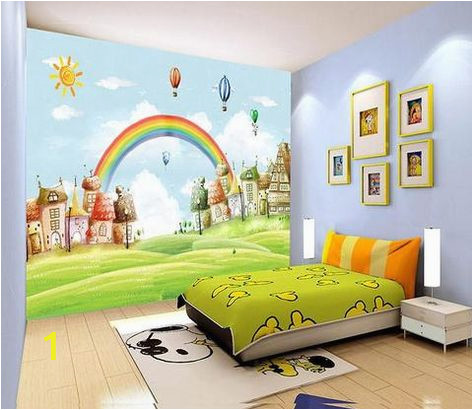 How to Paint Grass On A Wall Mural 3d Sun Rainbow Grass 735