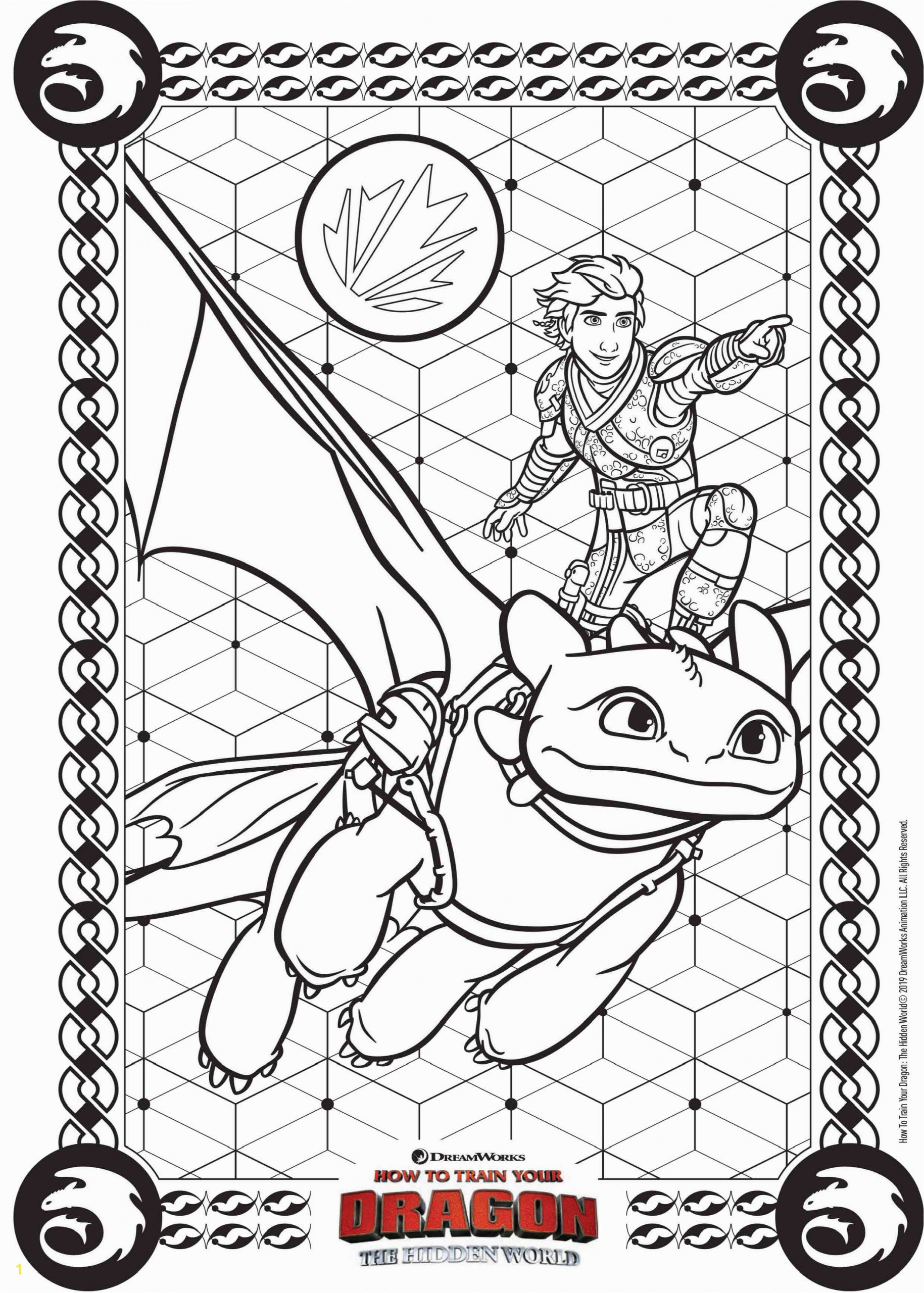 How to Train Your Dragon the Hidden World Coloring Pages How to Train Your Dragon the Hidden World