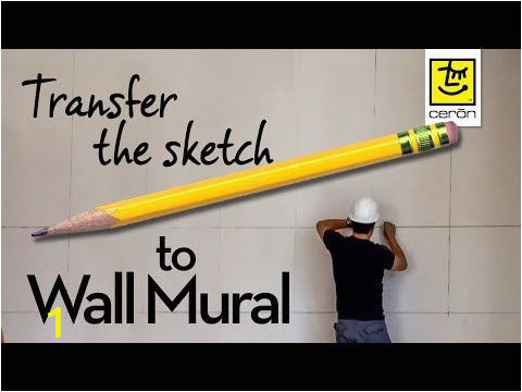 How to Transfer Mural On Wall 229 How to Transfer Sketch to Wall Mural Making the Grid