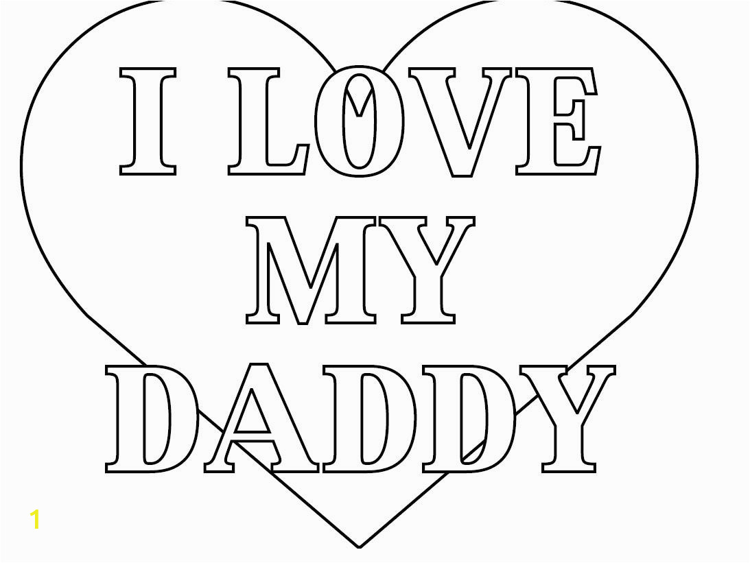 I Love Dad Coloring Pages Fathers Day Card Coloring Pages Free