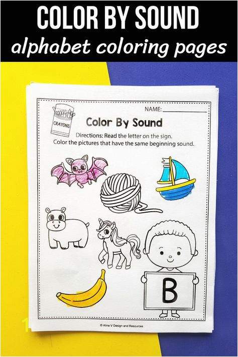 I Spy Coloring Pages I Spy Alphabet Letters Color by Beginning sound Alphabet