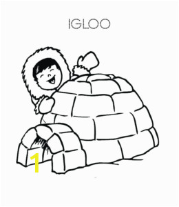 eskimo igloo coloring page 04 260x300