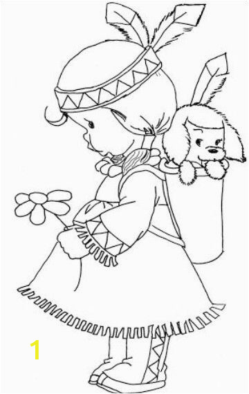 Indians Coloring Pages for Kids Indian Girl