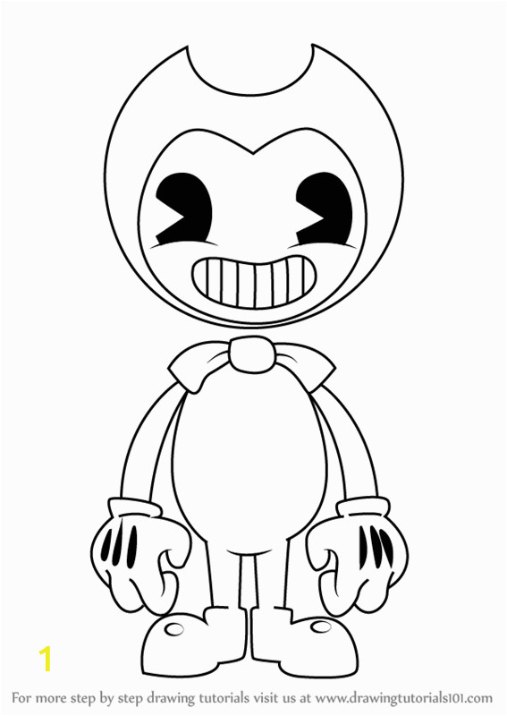 Ink Bendy Coloring Pages Learn How to Draw Bendy From Bendy and the Ink Machine