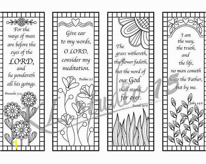 Inspirational Bible Verses Coloring Pages Set Of 6 Bible Verse Coloring Bookmarks Plus 3 Designs with