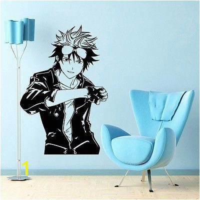 Japanese Style Wall Murals Anime Manga Boy Guy Japanese Style Wall Vinyl Sticker Decal
