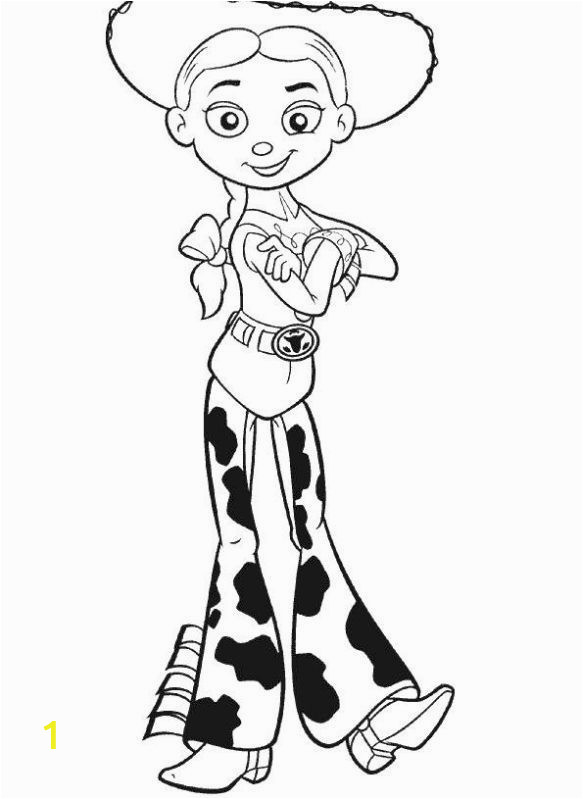 Jessie toy Story Coloring Page Cowgirl Jessie From toy Story Coloring Sheets Enjoy