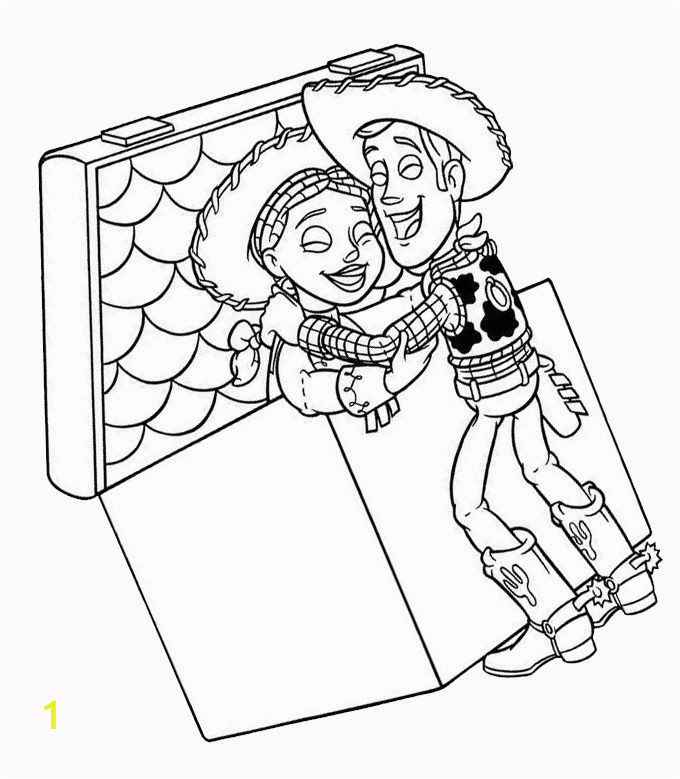 Jessie toy Story Coloring Page Woody and Jessie Disney Coloring Book