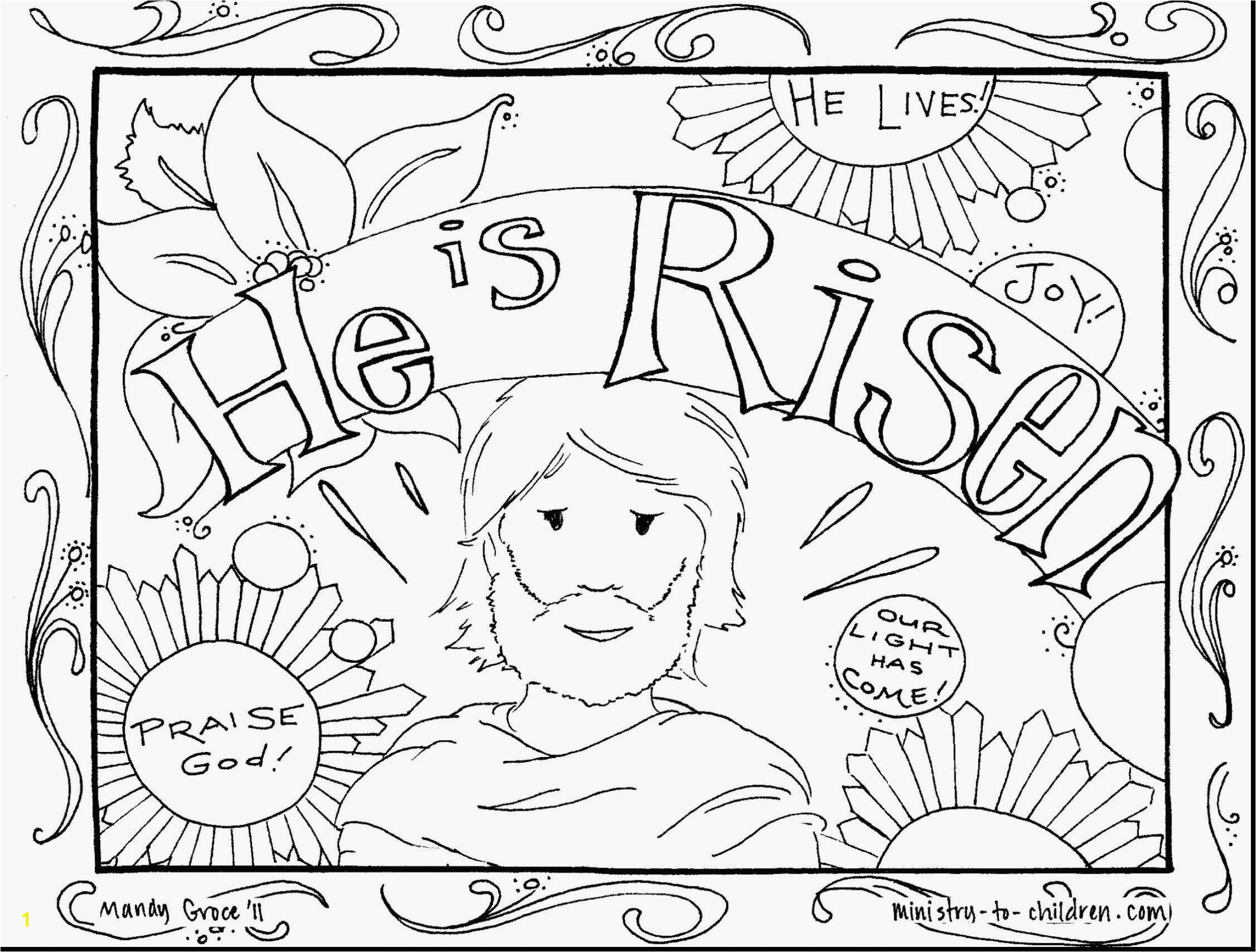 Jesus with Children Coloring Page Best Coloring Easter Pages to Print Out Lovely Preschool