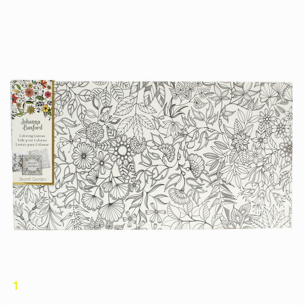 johanna basford coloring canvas floral landscape