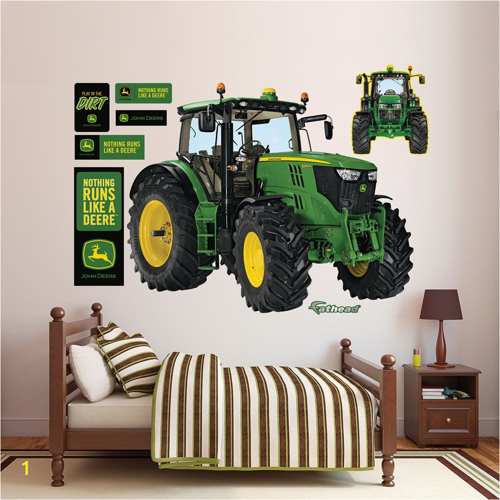 John Deere Wall Stickers Murals John Deere 6210r Tractor Realbig Wall Decal In 2019