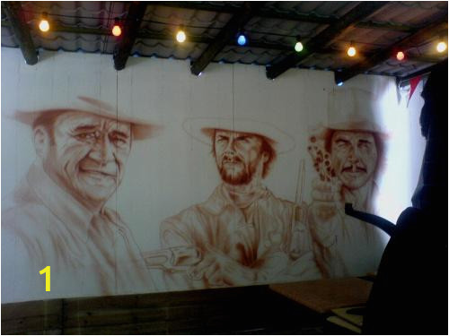 John Wayne Wall Mural Stage Mural Wetcanvas