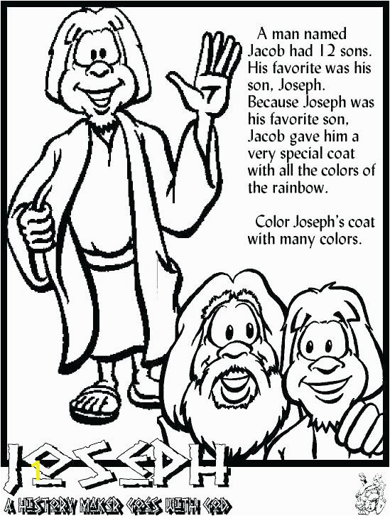 joseph son of jacob coloring pages 17