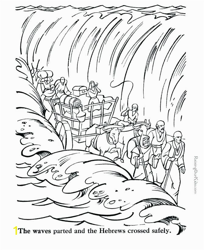 coloring pages and new bible color x free printable of joshua crossing the jordan river