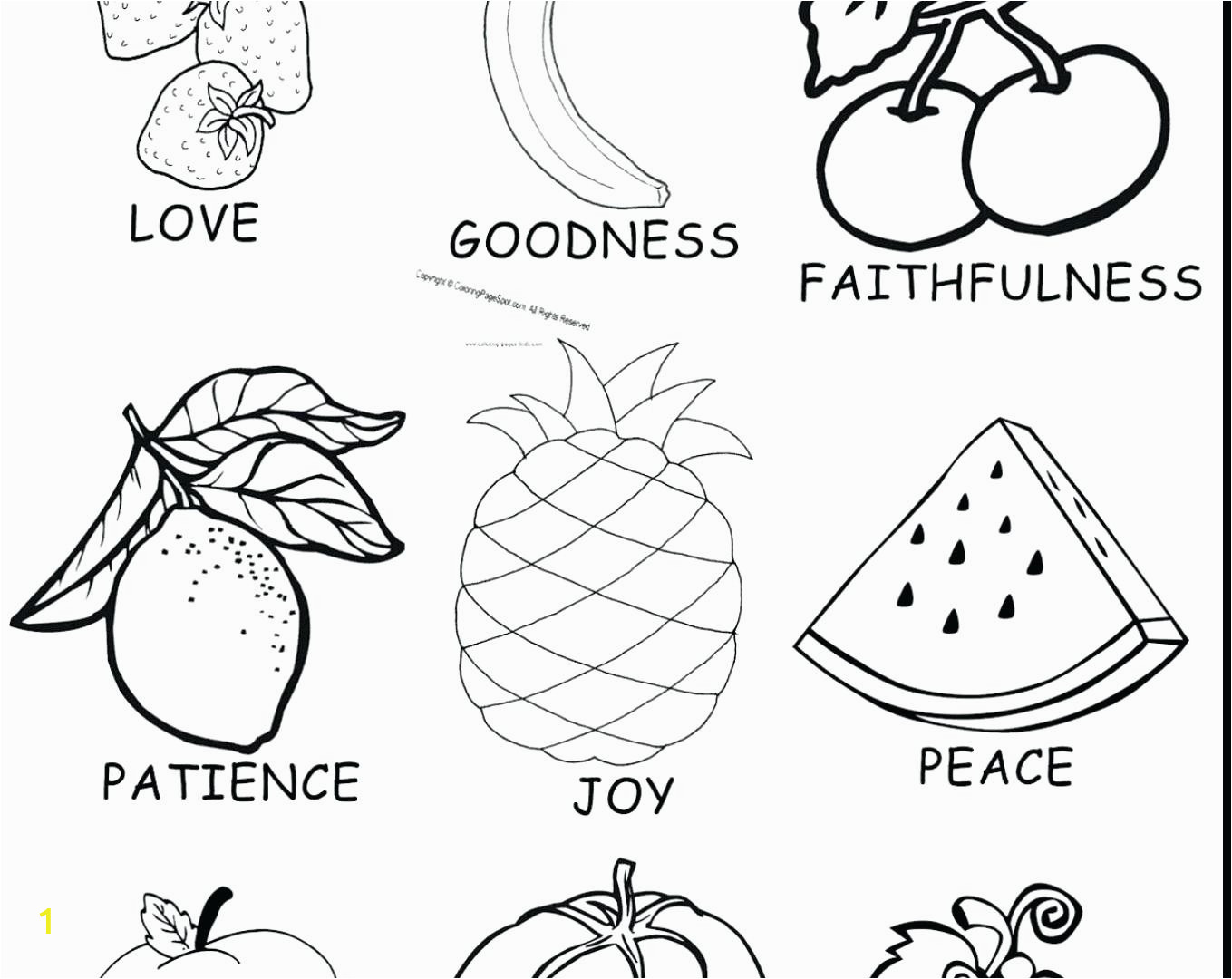 fruits of the spirit coloring pages printable lovely fruit joy s bible friendship sheet