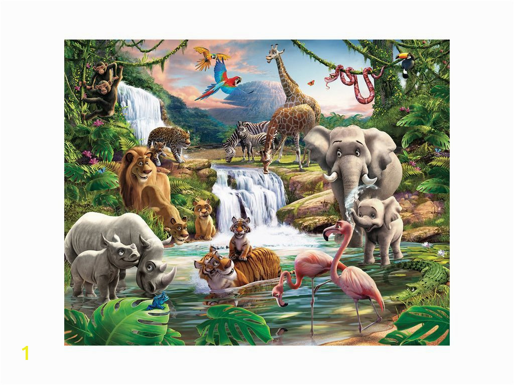 Jungle Adventure Wall Mural Walltastic Jungle Adventure Mural 8ft X 10ft In 2019