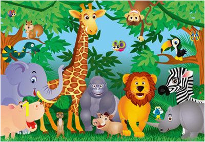 Jungle Animal Wall Murals Kids Jungle Mural