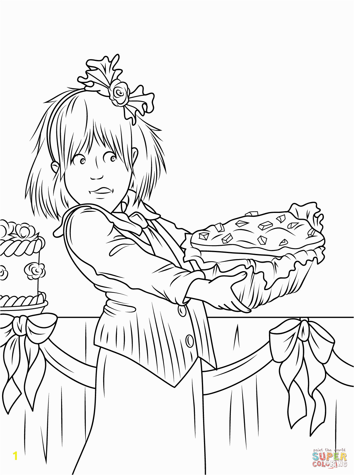 fruit cake coloring pages junie jones and the yucky blucky fruitcake page color