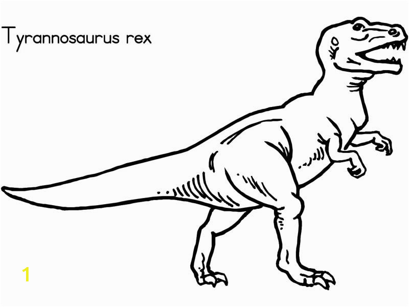 T Rex Coloring Page