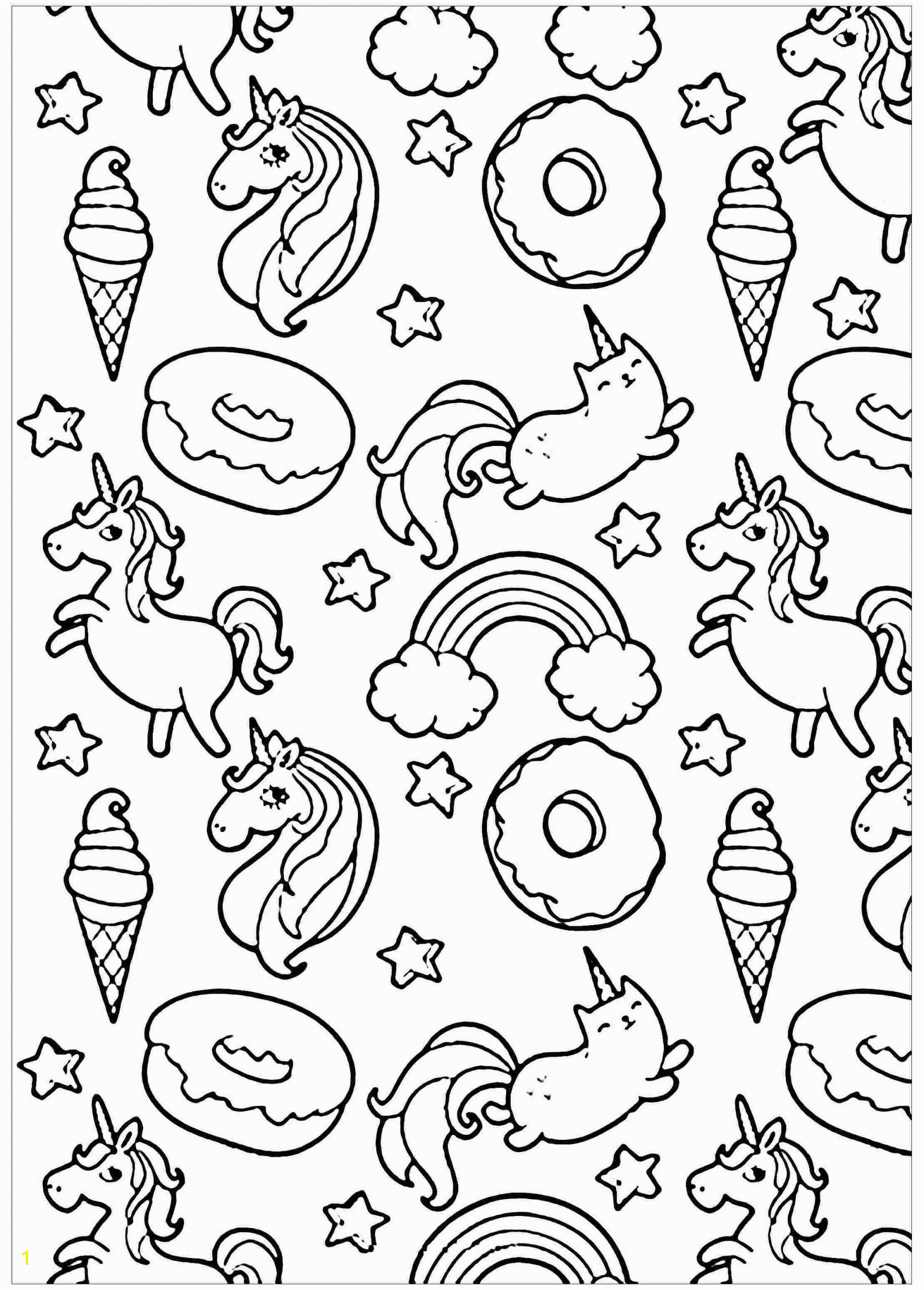 cute kawaii coloringges printables free doughnut fox printable monsters relaxing scaled