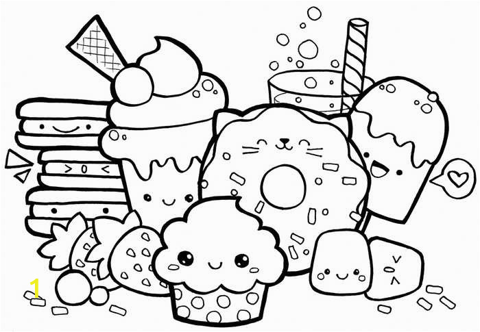 Yummy Kawaii Coloring Pages