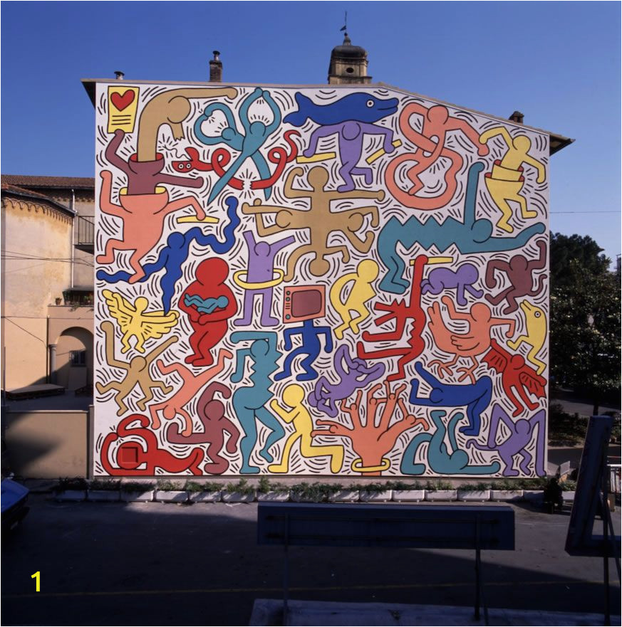 Keith Haring Berlin Wall Mural Tuttomundo at Pisa Keith Haring