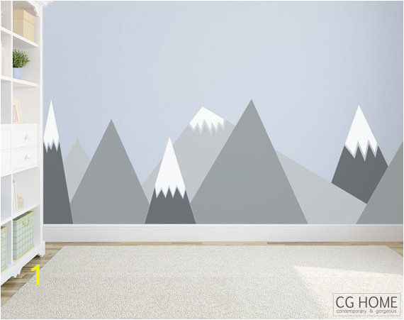 Kids Mountain Wall Mural Entire Wall Mountain Wall Decal Wall Protection for Kids