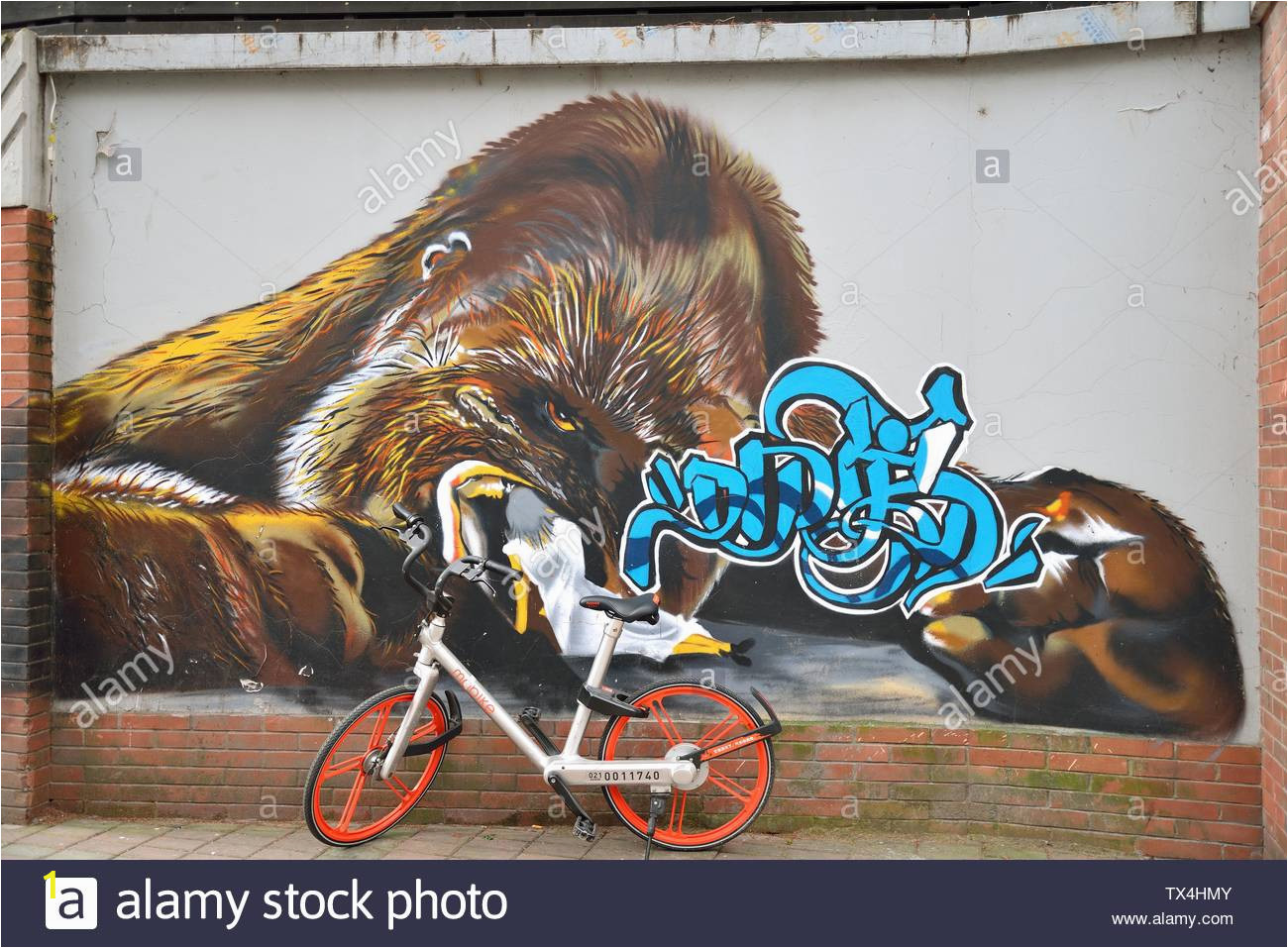 King Kong Wall Mural Street Graffiti King Kong Stock Alamy