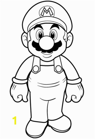 super mario coloring page