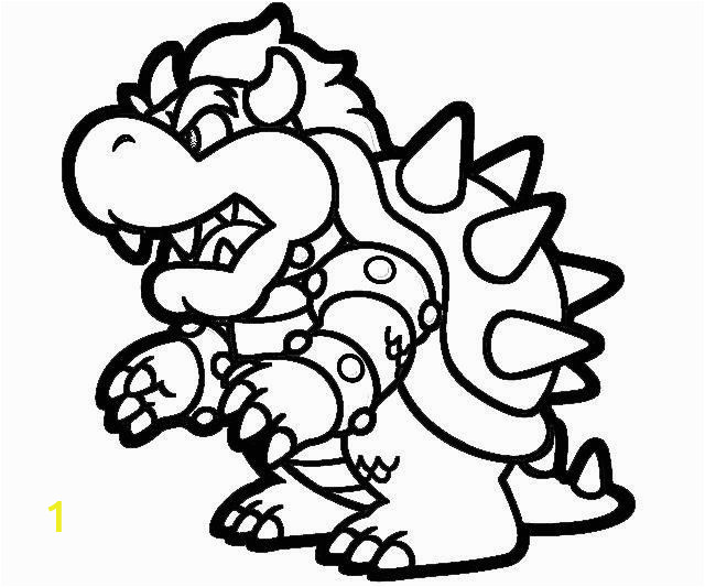 King Koopa Coloring Pages Printable Super Mario 3d Land Bowser Characters Coloring