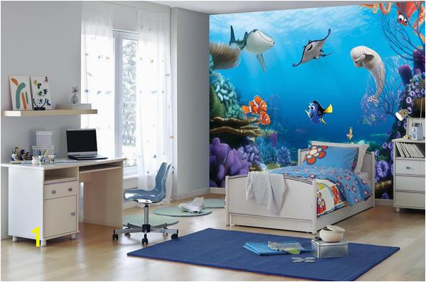 komar 8 497 disney finding dory wallpaper mural 368 x 254cm multi colour set of 8 pieces grande