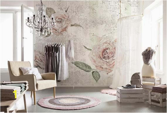 La Maison Wall Mural Floral Komar Decal Komar Tantinet Modern Floral Pink Rose Wall Mural Decal Xxl4 049