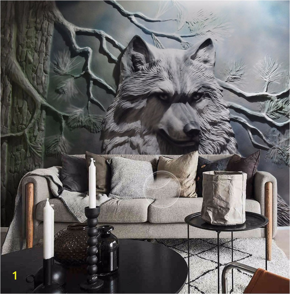 Large forest Wall Mural Us $16 0 Murals Animal Wolf forest Wallpaper Murals 3d Wall Mural for Living Room Backdrop 3d Wolf Wall Murals 3d Wall Paper W Tapety Od
