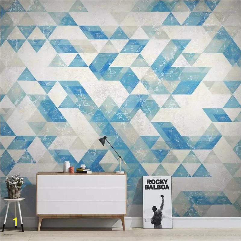 Large Tile Wall Murals Decorative Wallpaper Series north Europe Abstract Geometry