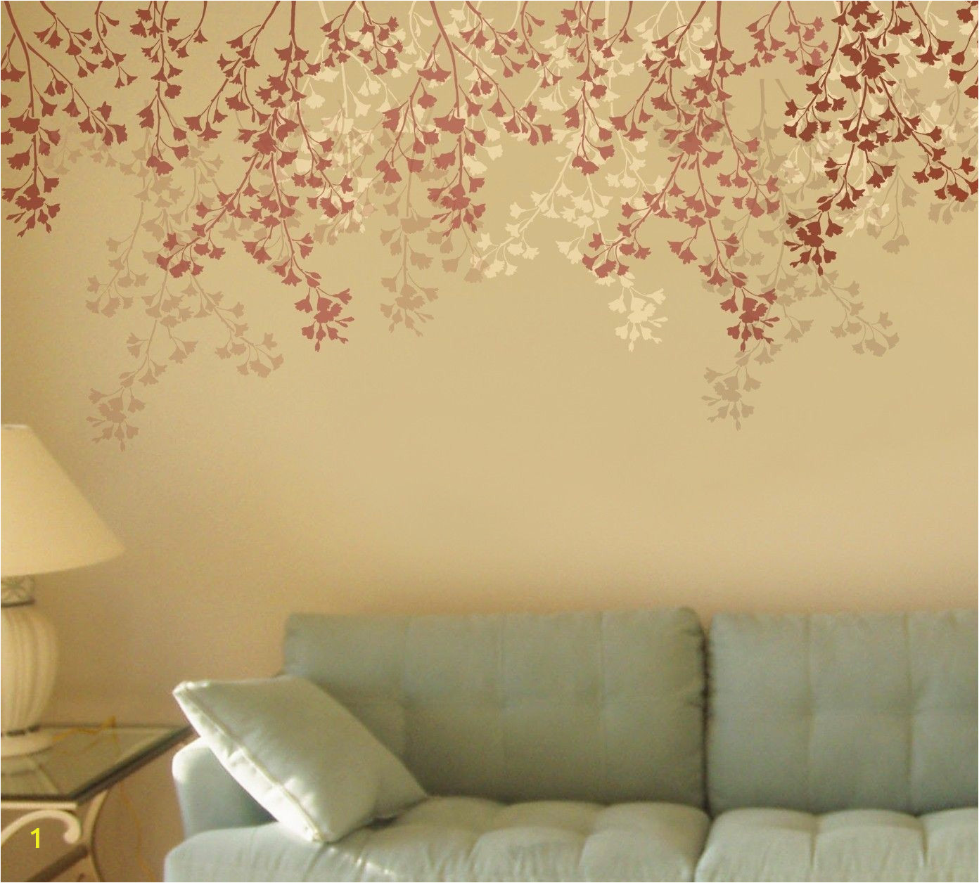 Large Wall Mural Stencils Stencil for Walls Weeping Cherry Stencil for