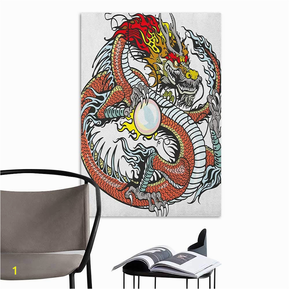 Large Wall Posters Murals Amazon Camerofn 3d Murals Stickers Wall Decals Dragon