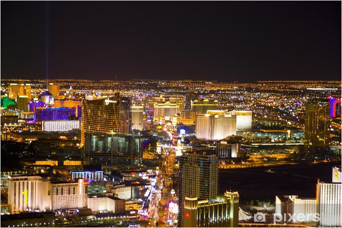 wall murals las vegas nevada at night in usa