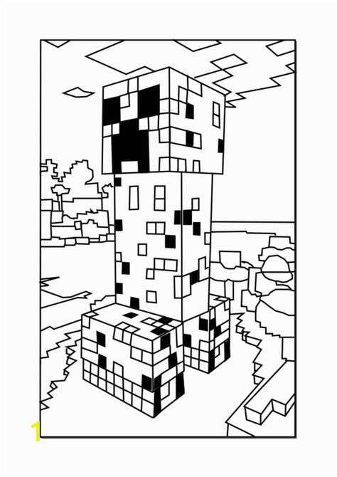 Lego Minecraft Coloring Pages Printable Minecraft Creeper Coloring Picture