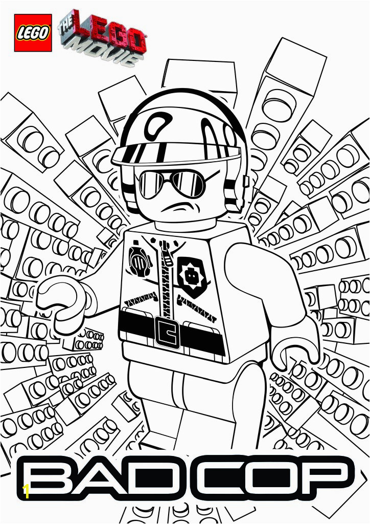 Bad Cop Lego Movie Coloring Pages