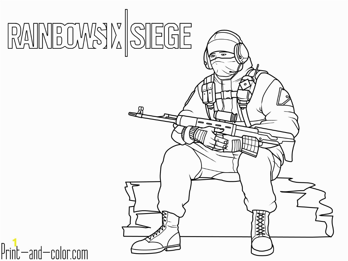 Раскраска платина Rainbow Six Siege