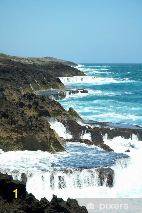 wall murals mar chiquita cove cueva de las golondrianas in puerto rico